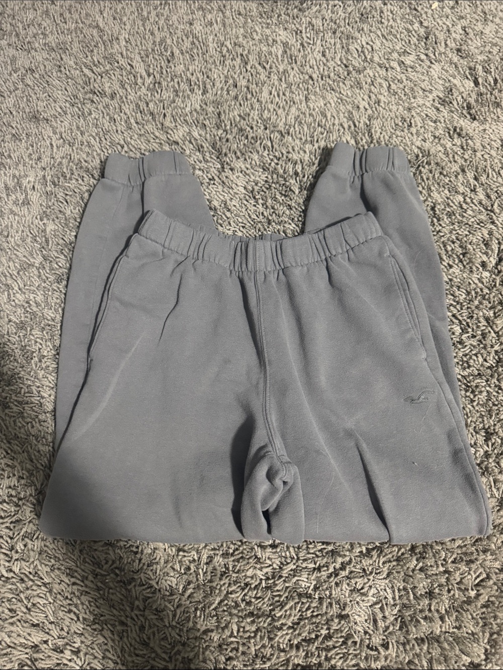 Hollister Gray Elastic-Waist Joggers